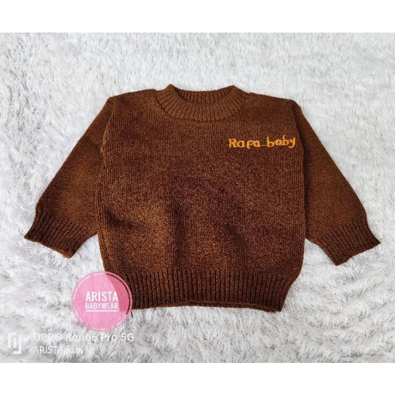 RAFFAbaby - atasan sweater bayi rajut premium