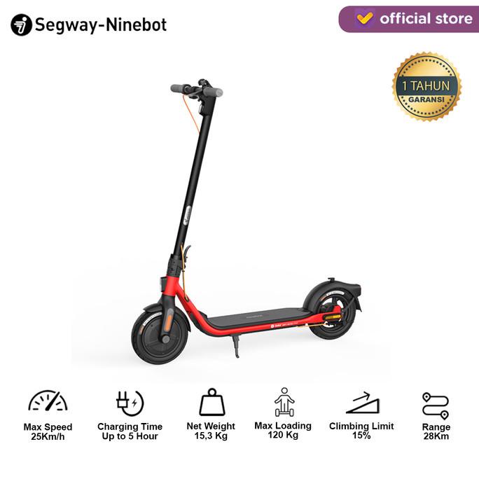 Segway Ninebot KickScooter D28 / Skuter Listrik Lipat
