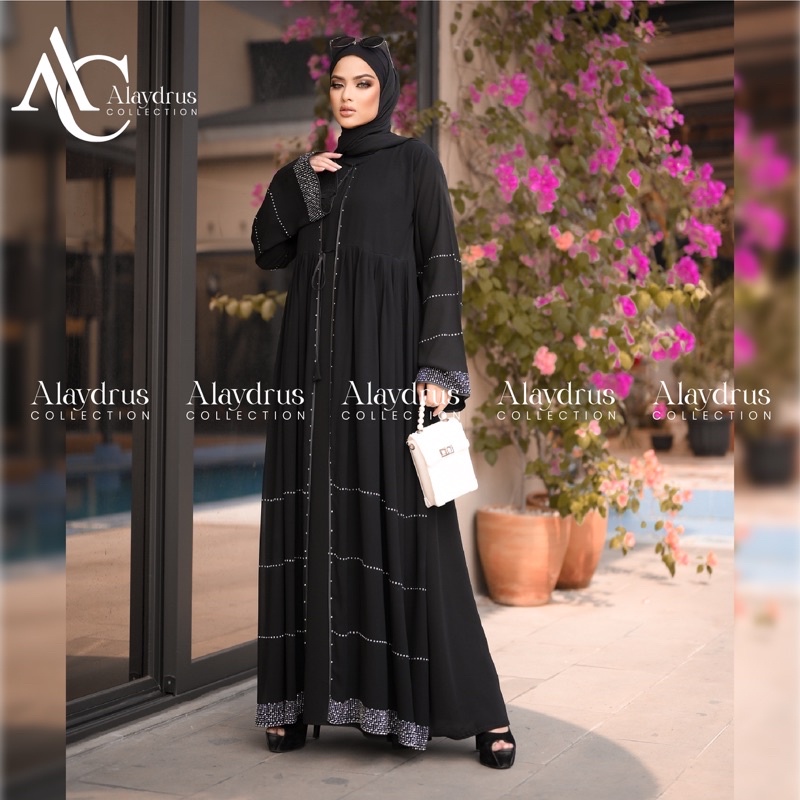 Abaya Hitam Turkey Gamis Muslimah Jubah Umroh Dubai Turkey 857