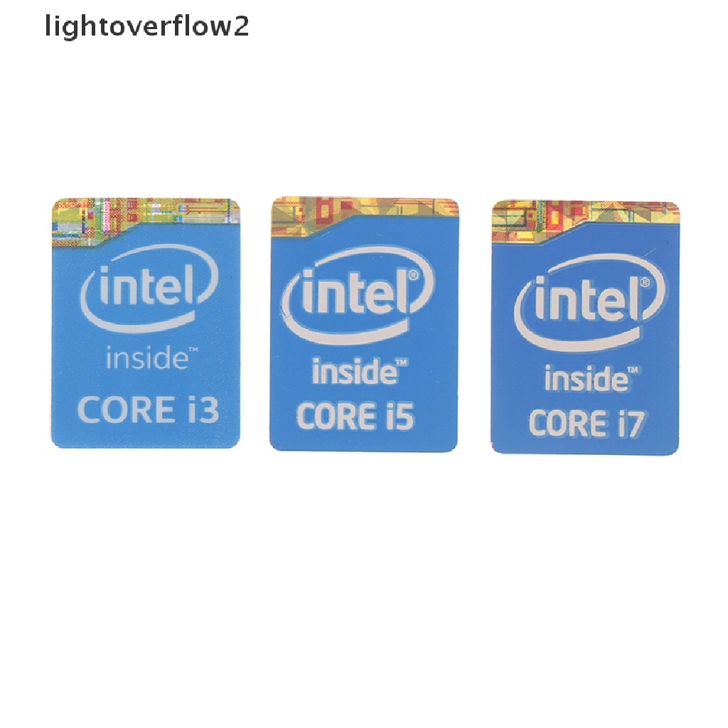 (lightoverflow2) 5pcs Stiker Label 4th Generation Intel Core I3 I5 I7 Untuk Dekorasi Notebook