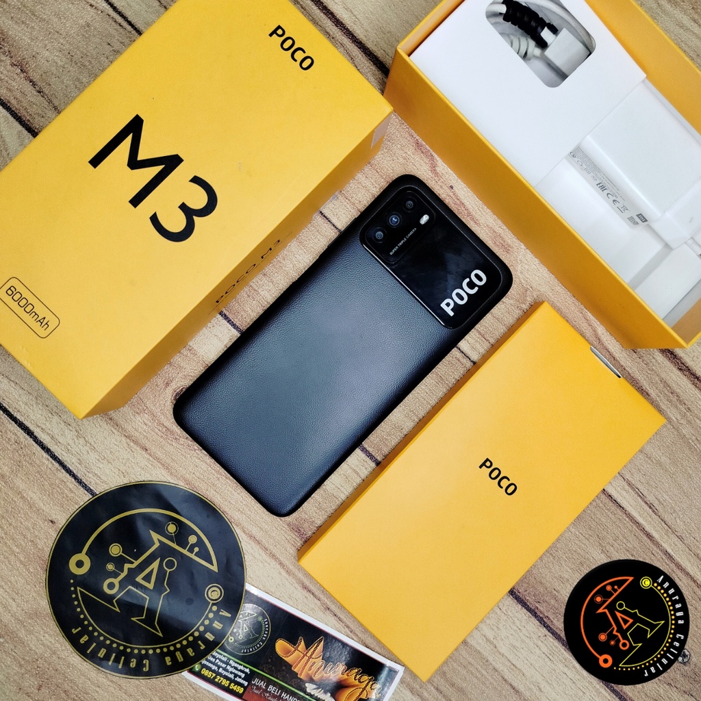 Pocophone / Poco M3 Pro 6/128~4/64 Second Berkualitas Mulus Fullset Garansi Resmi Xiaomi