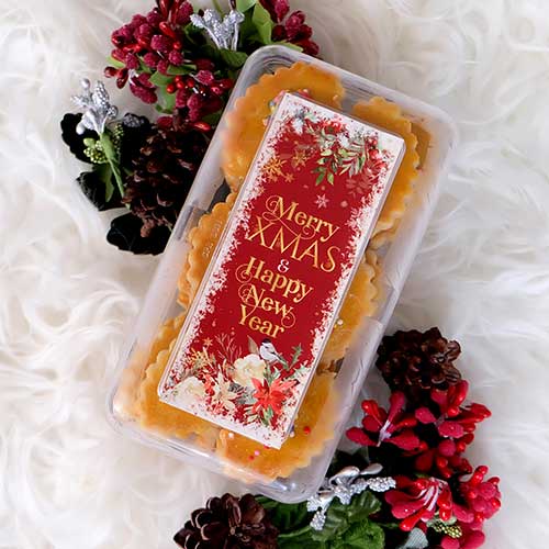 

Sticker segel Christmas per 5pcs stiker natal label hiasan box toples dekorasi kado