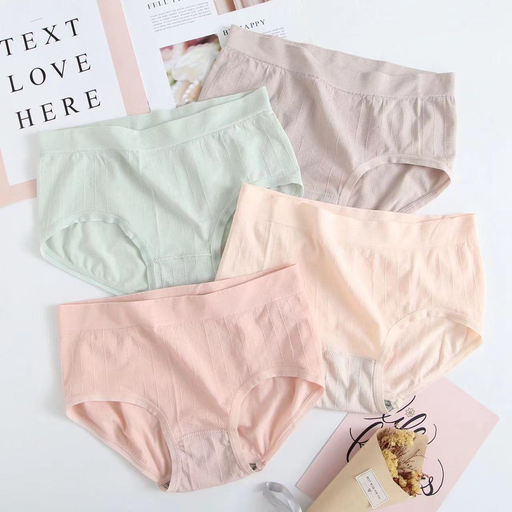 IL - Celana Dalam Wanita Polos CD Wanita Premium Quality Seamless Halus Bahan Katun Grosir 1666 TM