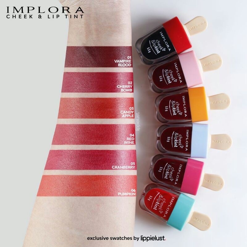 Implora Cheek & Liptint Lusinan Isi 12 pcs