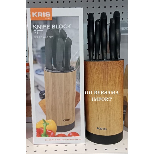 KRIS Set Pisau Dapur 6Pcs/Pisau Set/Pisau Dapur/Knife block