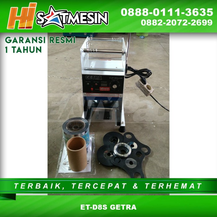 Mesin Cup Sealer Et-D8S Getra + Plastik Cup