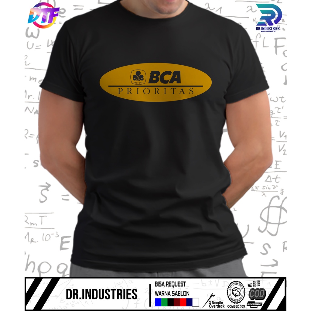 Kaos Bank BCA Prioritas Logo Perusahaan - DR INDUSTRIES