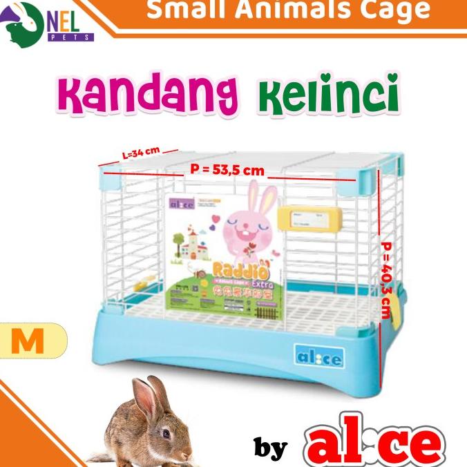 Baru KANDANG KELINCI RABBIO M / RABBIT HOUSE/ RABBIT CAGE / KANDANG ALICE
