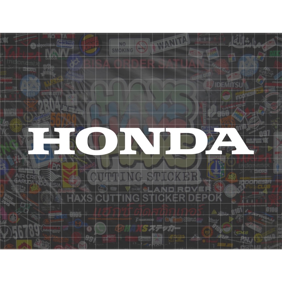 Cutting Sticker Tulisan Honda Ukuran 20 Cm Untuk Motor