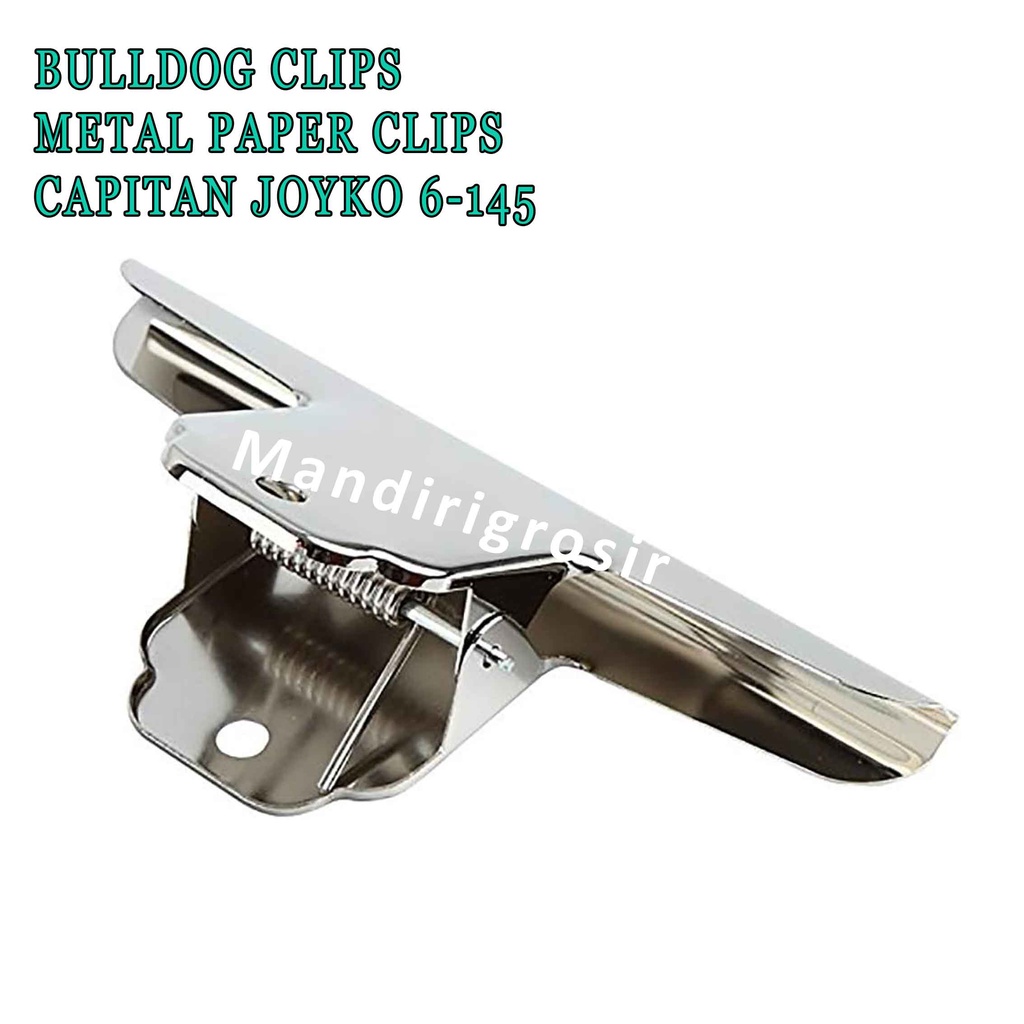 Metal Paper Clips * Joyko 6-145 Penjepit * Bulldog Clips * Capitan Besi