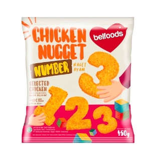BELFOODS Chicken Nugget Number 450gr Nugget Bentuk Angka