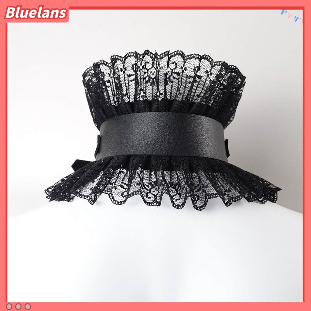 Bluelans Kalung Choker Bahan Lace Gaya Gothic Untuk Kostum Cosplay