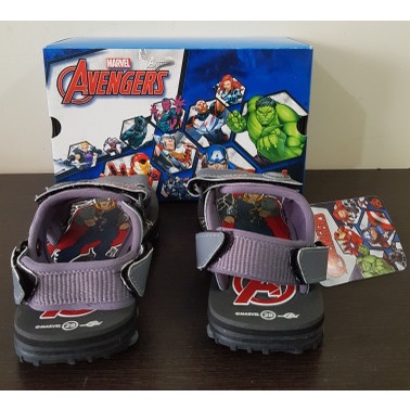 Original Marvel Sendal Sandal Sepatu Gunung Thor Avengers + Box