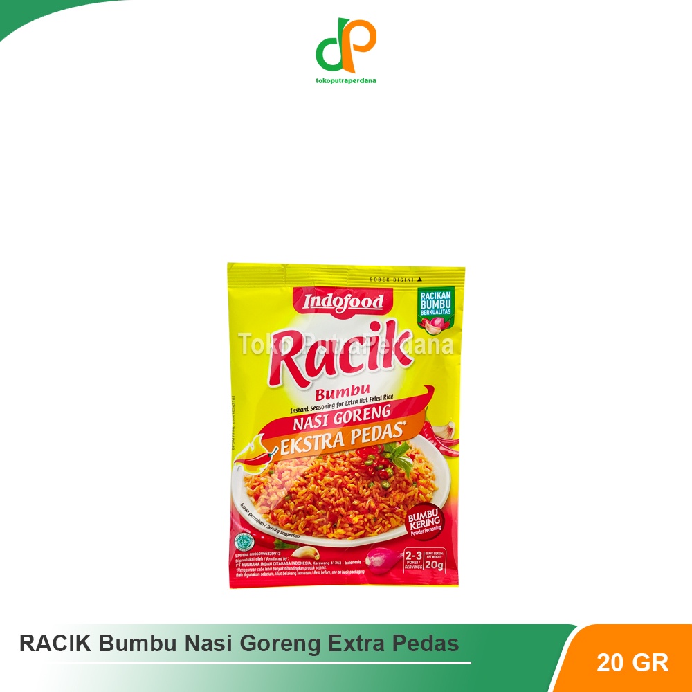 

BUMBU RACIK INDOFOOD Nasi Goreng Extra Pedas 20gr