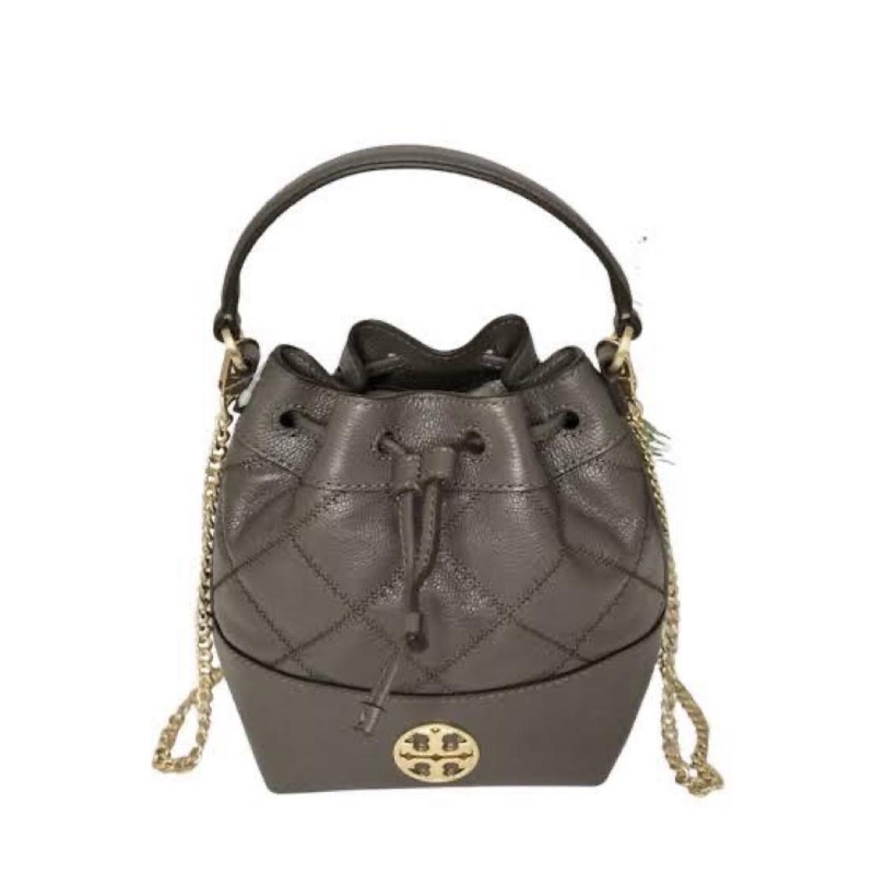 TB willa mini bucket bag Color Volcanic stone  Sz 18 x 13 x 9