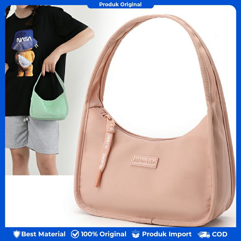 BOBO FASHION - Tas wanita bobo 9801 Tas bahu wanita nilon waterproof tas wanita original produk impo