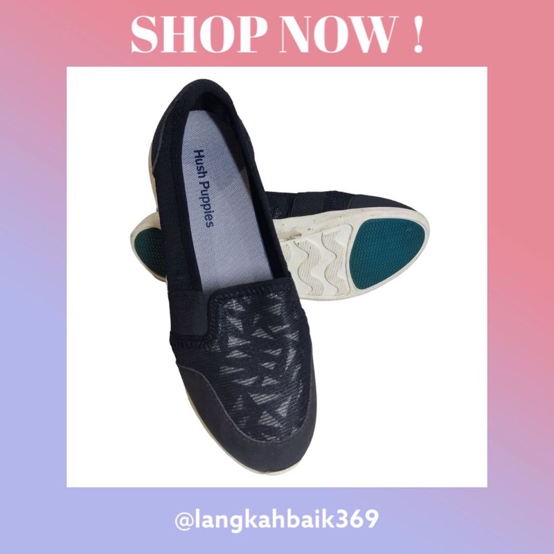 SALE Sepatu Wanita Slip On Original Hush Puppies Shithtzu Slipon Mesh Slip On PROMO 100%