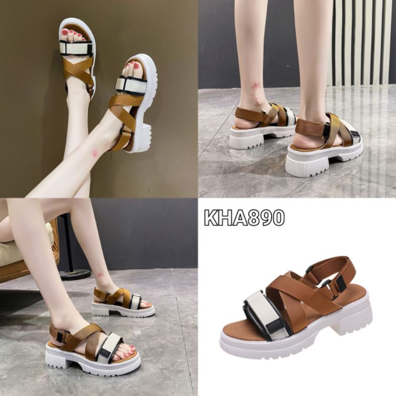 Sandal Velcro Trendy korea shoes KHA890