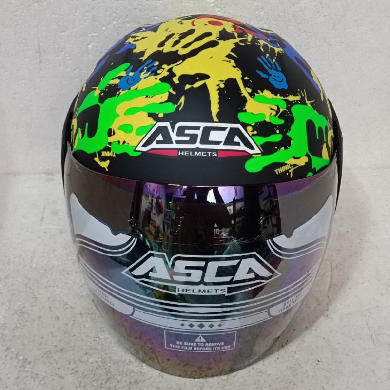 HELM ASCA STRIKE mirip GM EVO JARI FINGER BLACK DOFF
