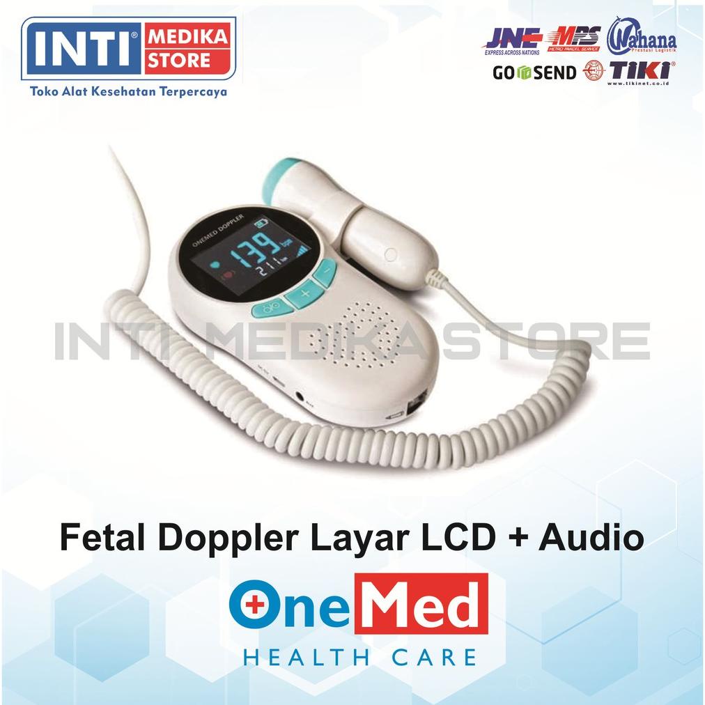 PRODUK- ONEMED - FETAL DOPPLER LAYAR LCD + AUDIO | DETAK JANTUNG JANIN .