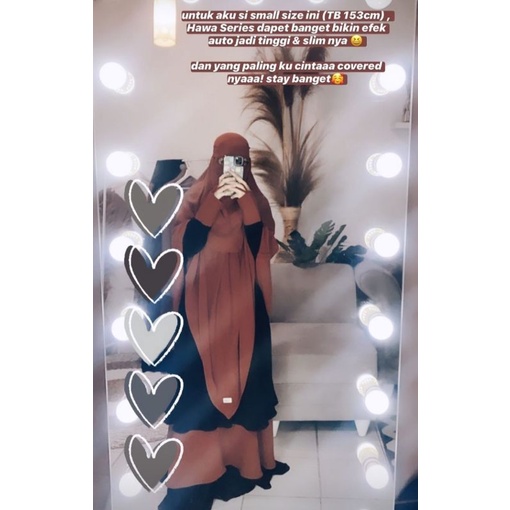 Preloved  Gamis Hawa Dress only by sofni warna cinnamon size M bukan aljenna dan saila