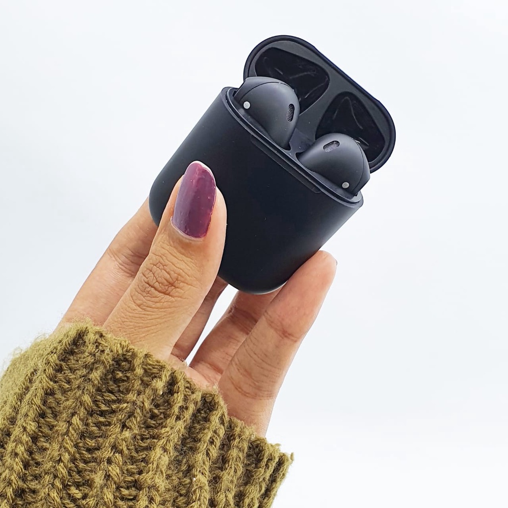 Pods Gen 2 Full Black Headset Bluetooth Wireless Charging Case Acc Plus