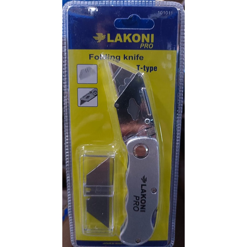 

rtc Pisau Cutter Lipat FOLDING KNIFE T TYPE JETJO TOOLS LAKONI PRO 101011