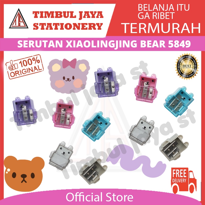 

Xiaolingjing Serutan pensil rautan pensil Sharpener pencil karakter Hello kitty Helm botol susu 5833 5835 5842