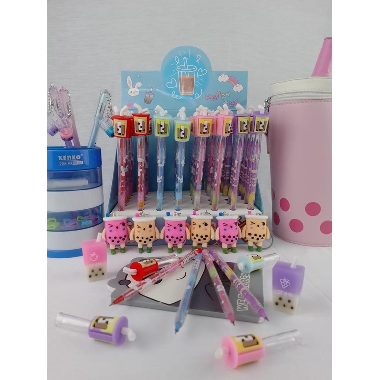 PENSIL SUSUN BOBA DRINKS LUCU IMUT 4 WARNA MOTIF CUTE BISA GROSIR COD PENSIL PELURU BOBA MILKTEA DRINK SUPER UNIK ALAT TULIS SEKOLAH ANAK BEST QUALITY HARGA TERMURAH