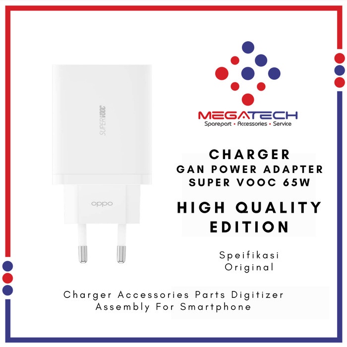 Charger Gan Power Adapter Super Vooc 65W
