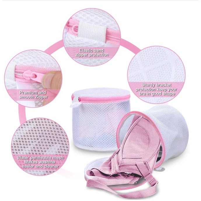 ❤ IJN ❤ Bra Laundry Bag Net Mesin Cuci / Kantong Jaring Pakaian Dalam BH Kaus Kaki / Washing Bag Tas Londry Travel Underwear Kaos Kaki Anti Kusut