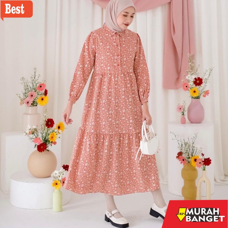 Midi muslim terkini- Kienka - Miu Midi Print Dress