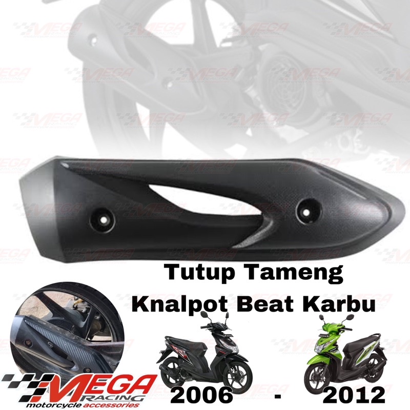 tutup knalpot / tameng knalpot beat karburator 2008-2012