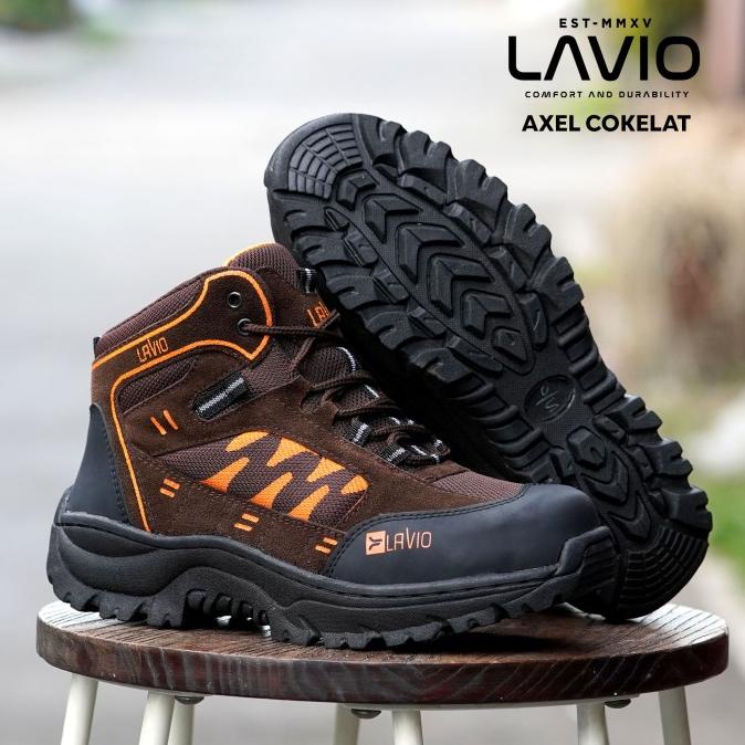 Sepatu Safety Boots Shoes Ujung Besi Lavio Axel Premium Original