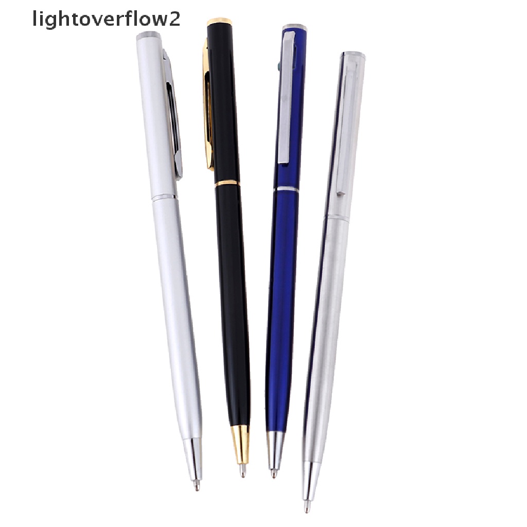 (lightoverflow2) Pulpen Tinta Gel Hitam 1mm Bahan Metal Untuk Kantor / Hadiah