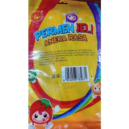 Permen jeli aneka rasa isi 24 pcs