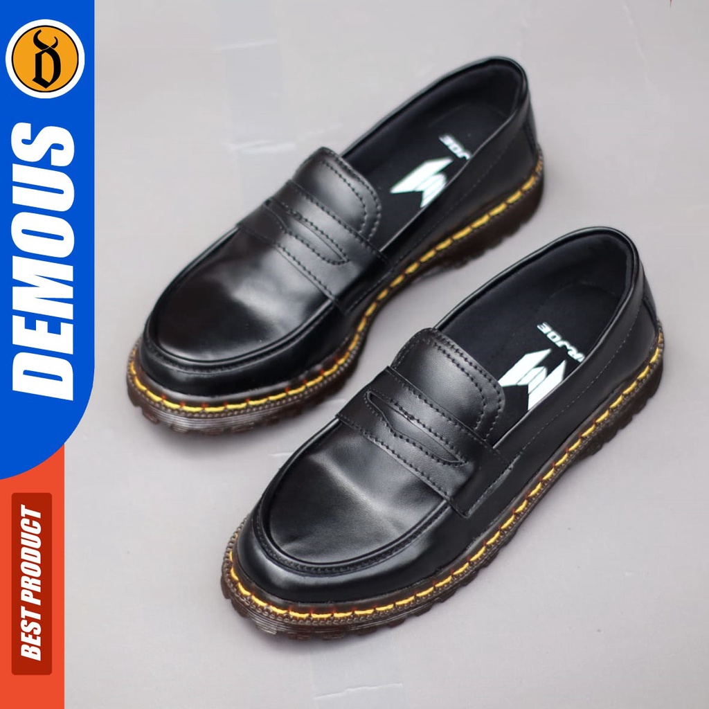 DEMOUS Shakira - Sepatu Docmart Loafers Low Boots Wanita