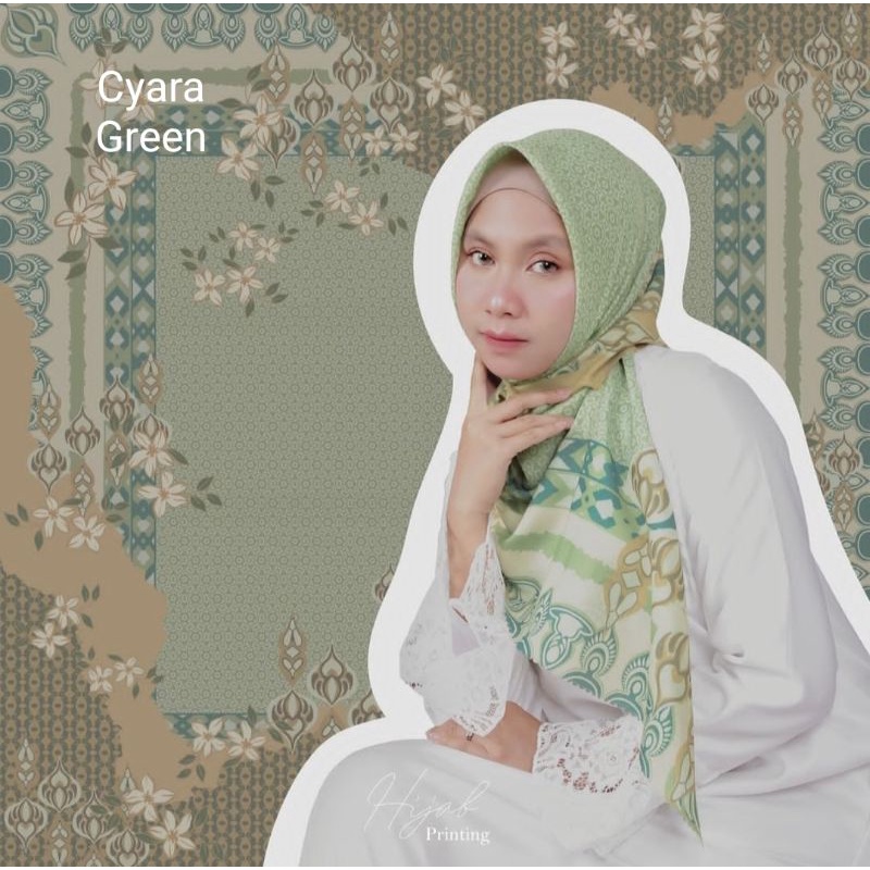 Motif cyara Hijab custom nama logo brand sendiri bahan voal ultima ultrafine jilbab kerudung voal mo