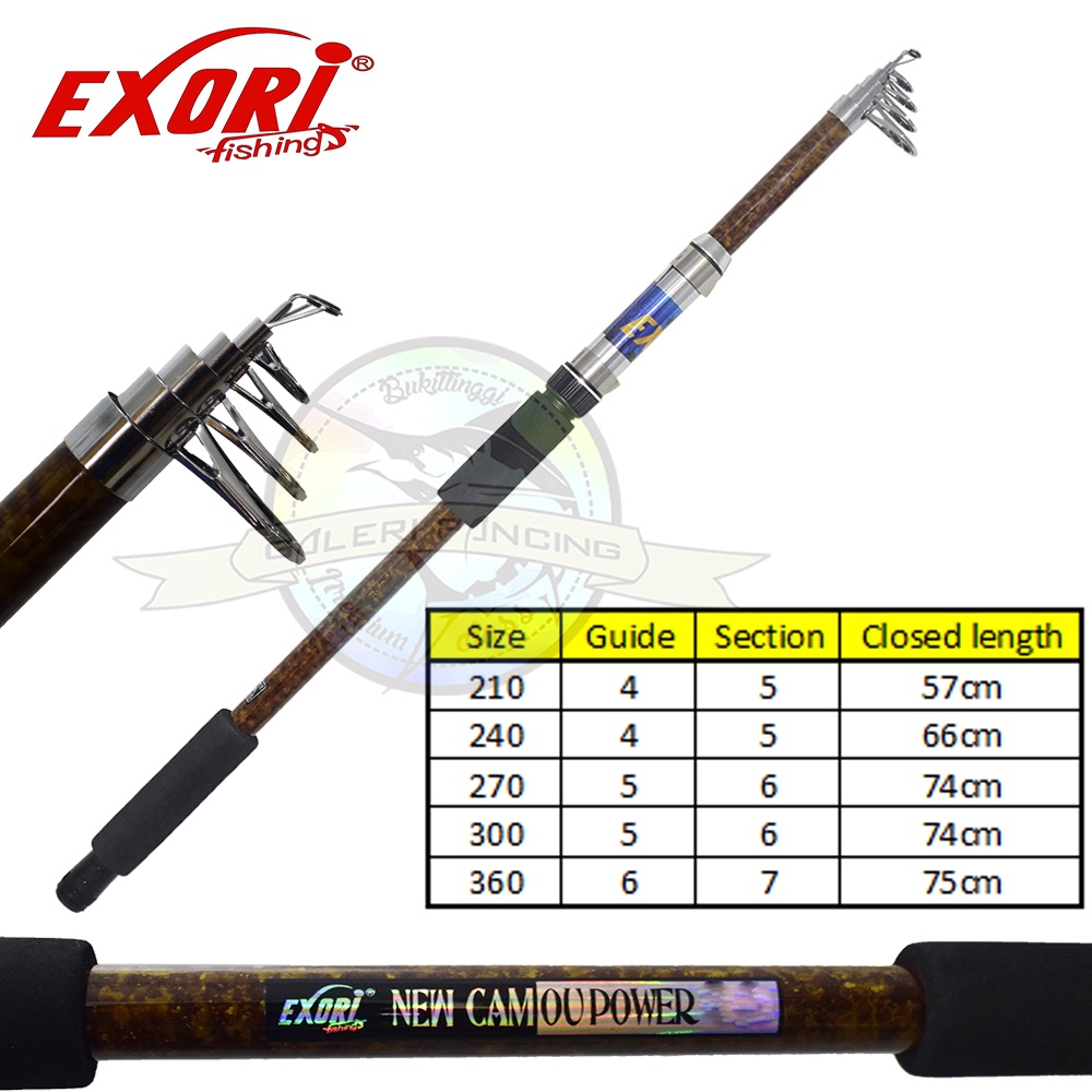Joran Antena Exori New Camou Power 210 240 270 300 360