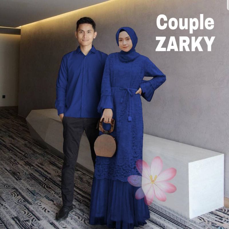 BJ - COUPLE ZARKY - BAJU COUPLE PASANGAN - GAMIS BRUKAT LAPIS FURING KEMEJA LENGAN PANJANG - Gamis Bahan Bahan Brukat Tulang Premium dan Kemeja Moscrepe - GAMIS SIZE M, L, XL, XXL - KEMEJA PRIA SIZE XL - GAMIS DRESS BRUKAT - BAJU COUPLE MUSLIMAH