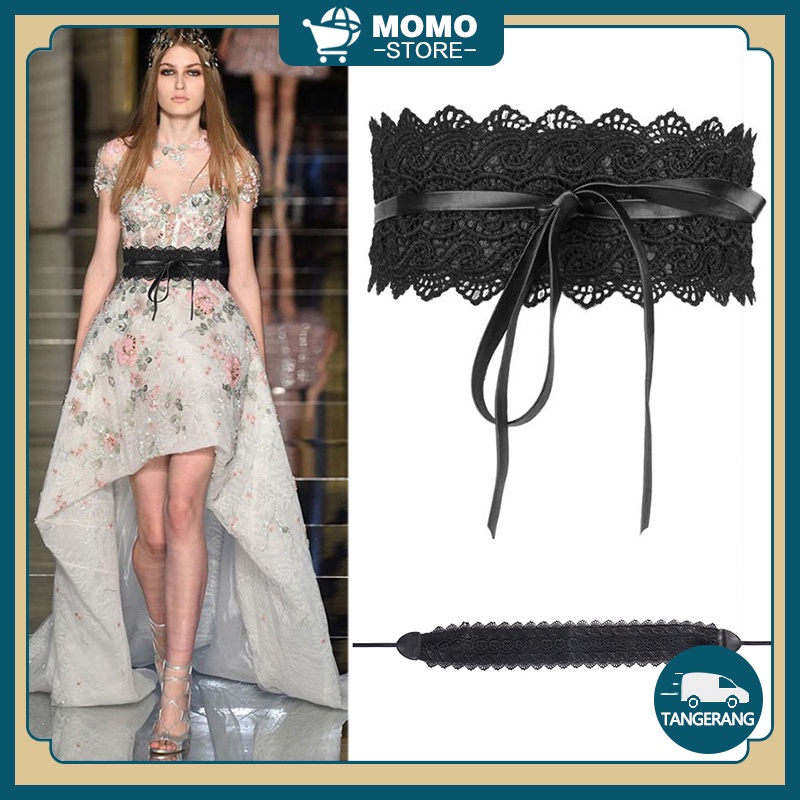 Belt Lebar Wanita Ikat Pinggang Fashion Tali Pinggang Renda