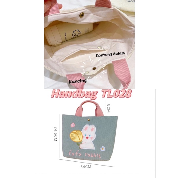 Tas Tote Buludru TL027 Handbag TL028 cute bear rabbit korea style bag handbag