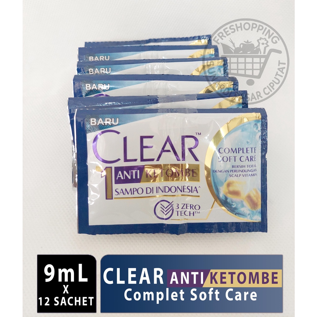 CLEAR SHAMPO ISI 9ml x 12 SACHET
