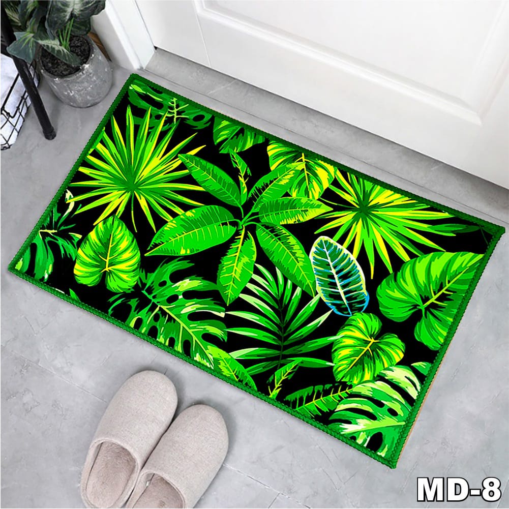 BISA COD Alas Lantai Rumah Kamar Dapur Matras Anti Slip Kain Lap Alas Kaki Lantai Keset Dapur 2 in 1 Kitchen Floor Mat Set Karpet