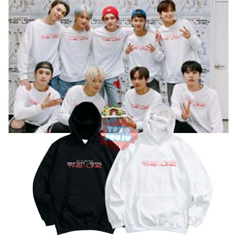 Hoodie Jumper NCT 127 Neo City The Link GRADASI MERAH