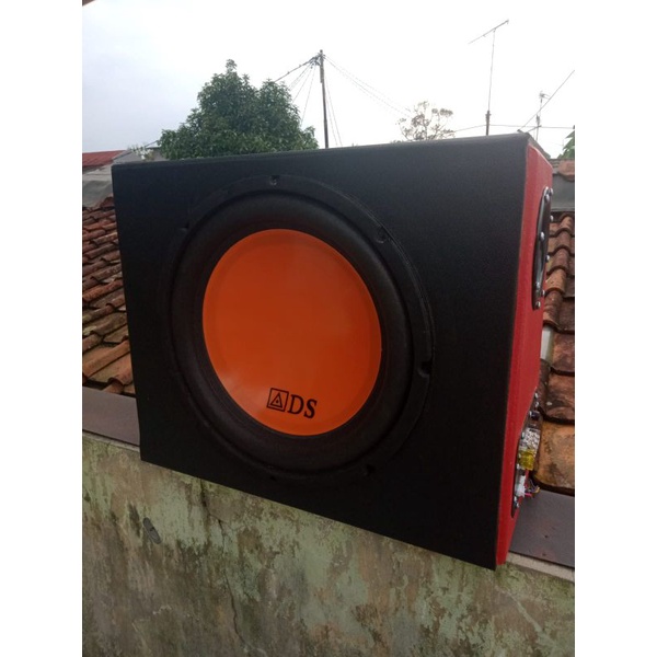 AUDIO MOBIL BASSTUBE AKTIF ADS AD-1286 12"DOUBLE COIL