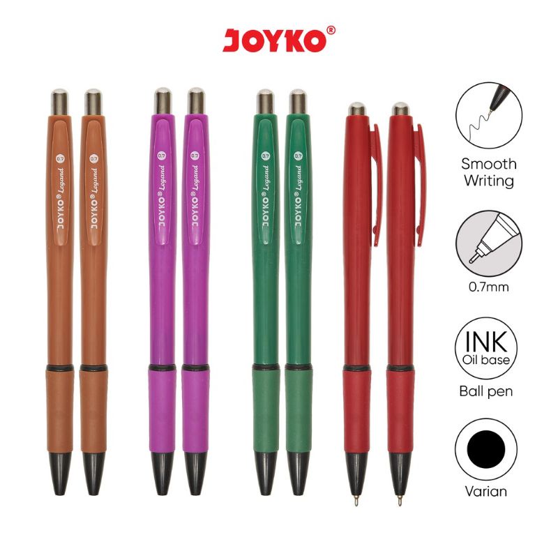 

Pulpen Joyko Bp-192 Legand 0.7mm ( 1pak/12pcs )