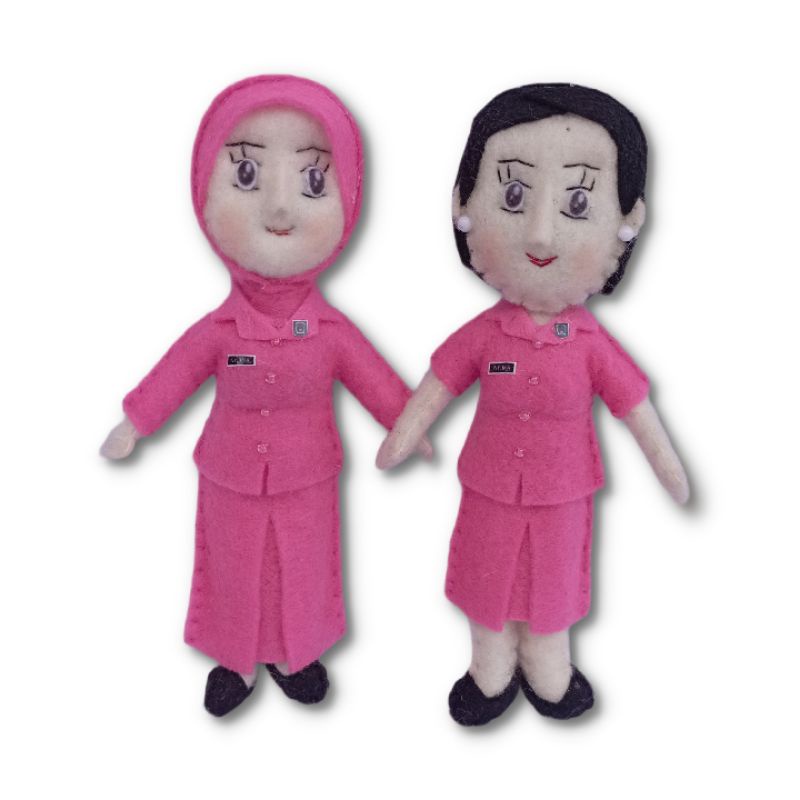 boneka flanel bhayangkari 15cm