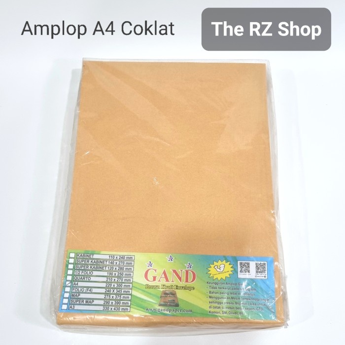 

Star Amplop A4 Coklat Gand, Amplop Coklat A4 Hemat