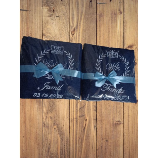 Handuk Couple Custom Nama